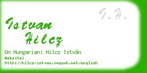istvan hilcz business card