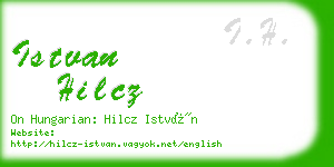 istvan hilcz business card